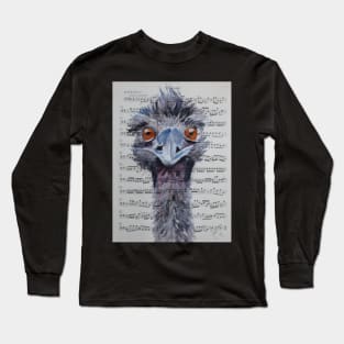 Comical Emu Long Sleeve T-Shirt